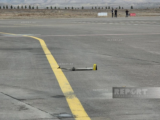 İranın dron hücumundan sonra Naxçıvan aeroportundan FOTOREPORTAJ