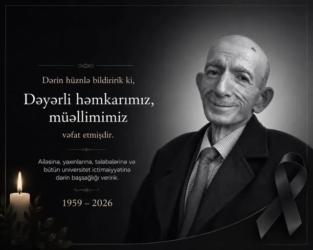 Azərbaycanda baş müəllim vəfat etdi — FOTO Azərbaycanda baş müəllim vəfat etdi — FOTO