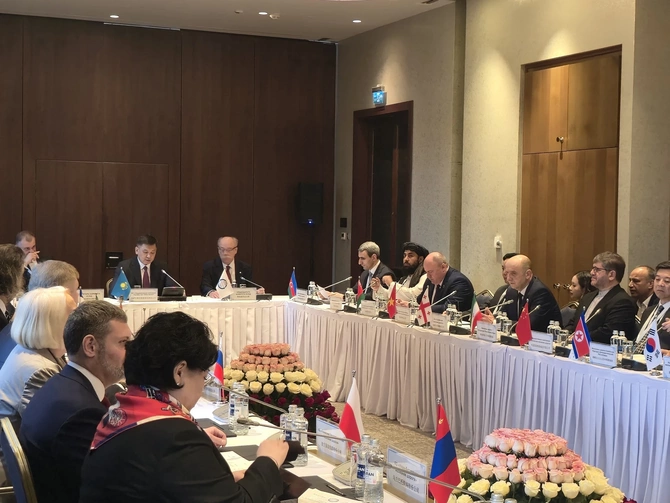 ADY sədri DYƏT ölkələrinin dəmir yolu rəhbərlərinin növbəti iclasında iştirak edib — FOTOLAR