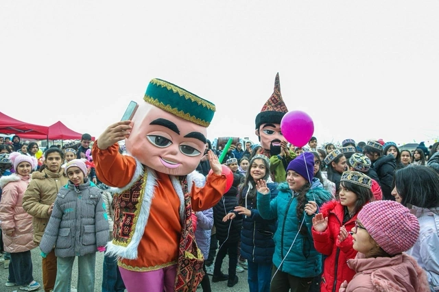 Leyla Əliyevanın təşəbbüsü ilə Xızı rayonunda uşaqlar üçün Novruz şənliyi keçirildi — FOTOLAR