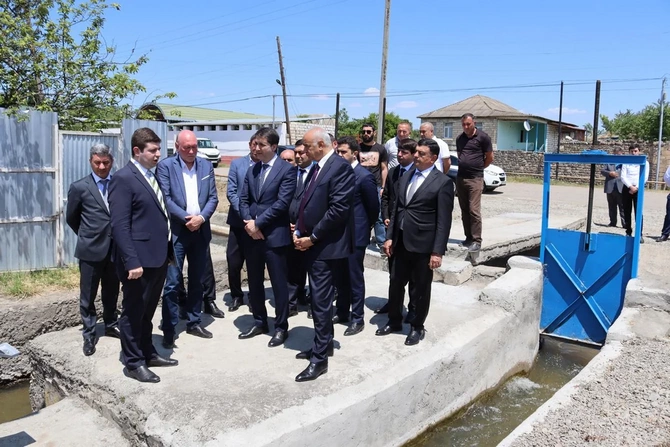 Köçərlidə 1349 sakinin su problemi həll olundu — FOTOLAR