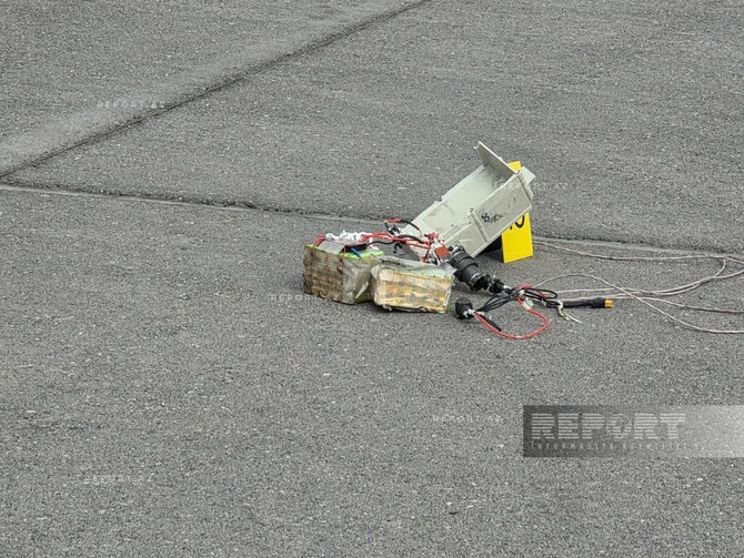 İranın dron hücumundan sonra Naxçıvan aeroportundan FOTOREPORTAJ