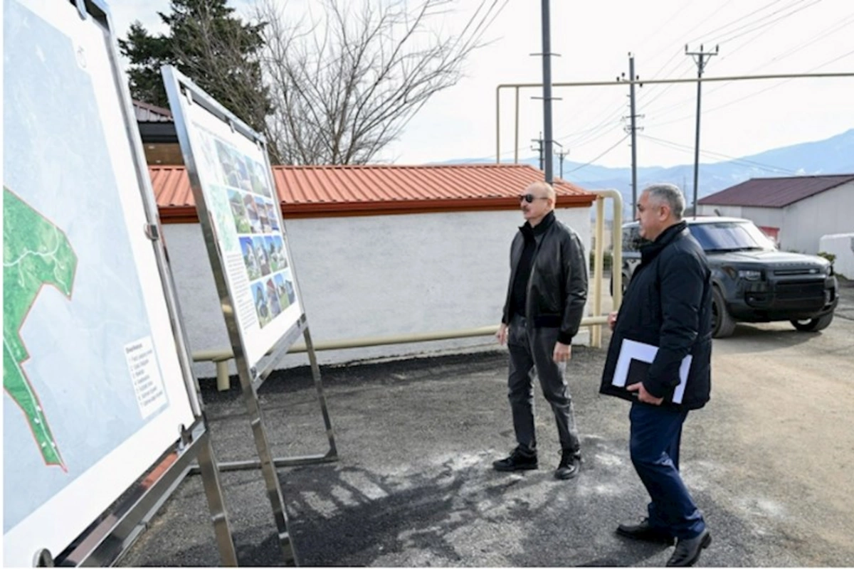 İlham Əliyev Ağdərənin Çapar kəndində görülmüş işlərlə tanış olub — FOTOLAR (YENİLƏNİB)