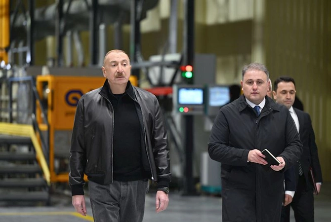 İlham Əliyev Tərtər elektromexanika zavodunun yenidənqurmadan sonra açılışında iştirak etdi — FOTOLAR (YENİLƏNİB) İlham Əliyev Tərtər elektromexanika zavodunun yenidənqurmadan sonra açılışında iştirak etdi — FOTOLAR (YENİLƏNİB)