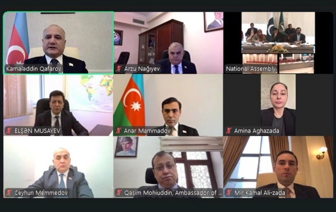 Azərbaycan və Pakistan parlamentlərinin onlayn görüşü keçirilib — FOTO Azərbaycan və Pakistan parlamentlərinin onlayn görüşü keçirilib — FOTO