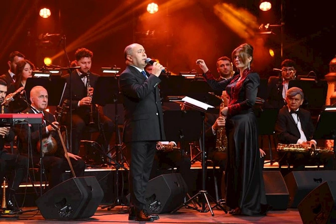 Xalq artisti Rəşid Behbudovun 110 illiyinə həsr olunmuş konsert təşkil edilib — FOTOLAR