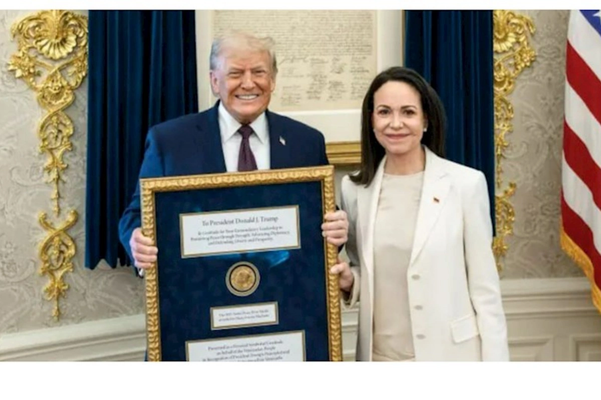 Nobel Sülh Mükafatı Trampa verildi — FOTO
