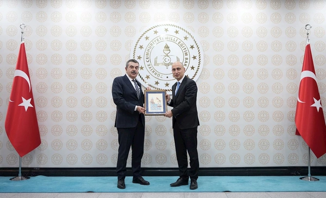 Emin Əmrullayev türkiyəli həmkarı ilə görüşdü — FOTOLAR