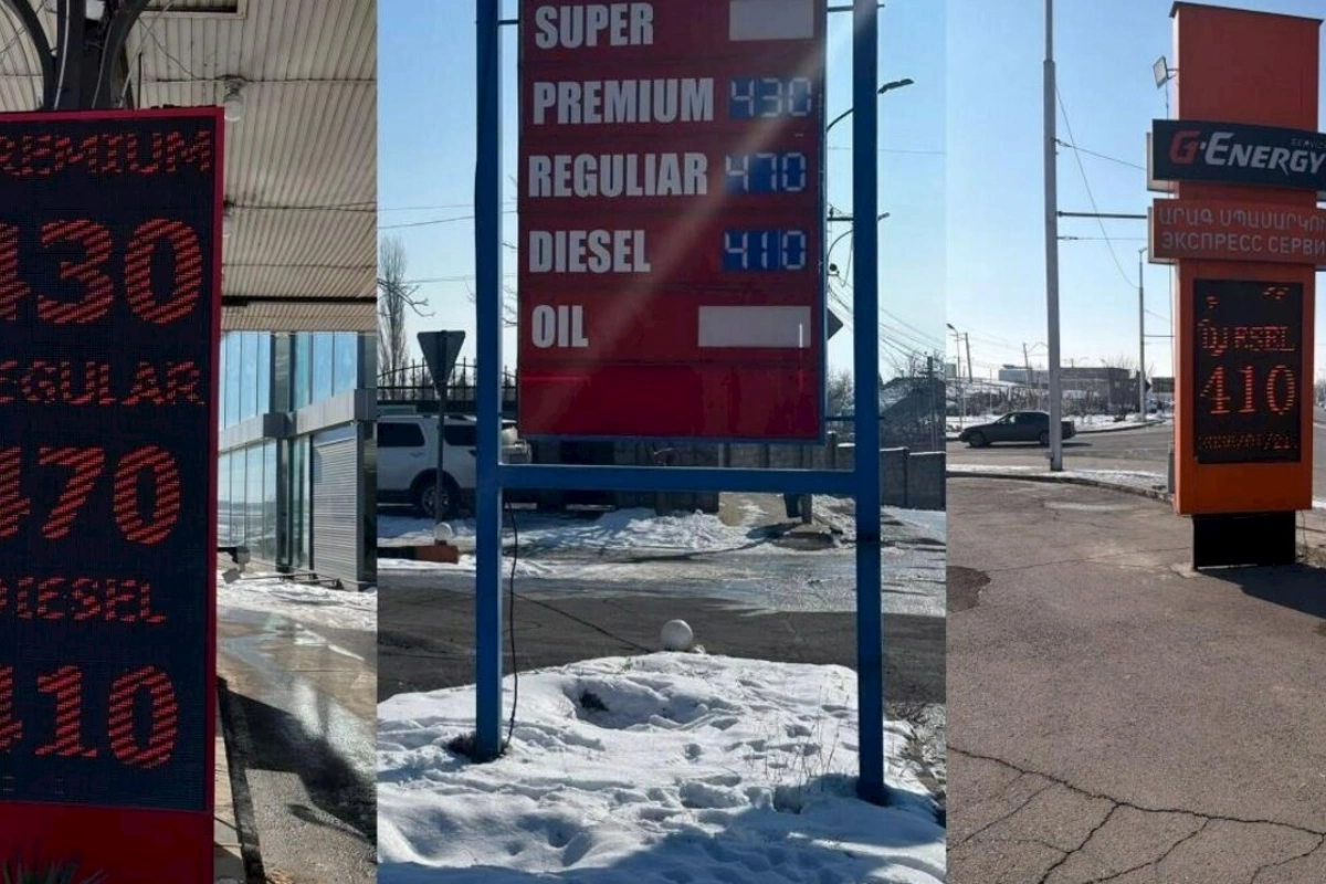 Ermənistanda benzin və dizel ucuzlaşdı