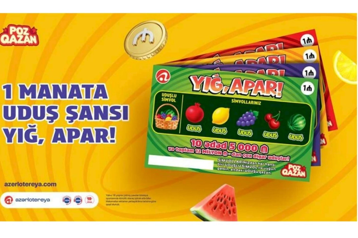 Yeni “Yığ, apar!” lotereyası artıq satışda