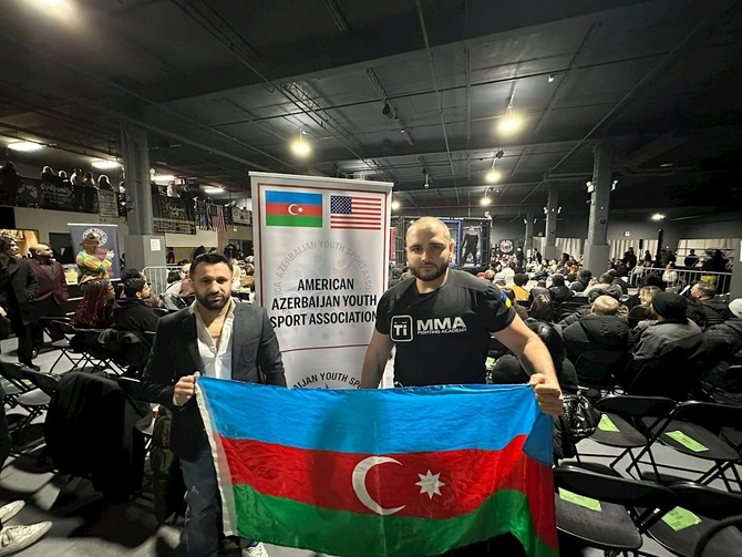 ABŞ-da azərbaycanlılar arasında ilk MMA döyüş turnirinə start verildi — FOTOLAR