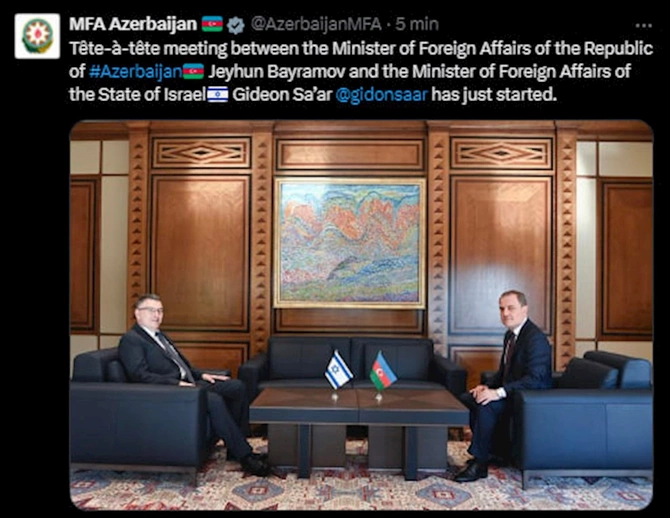 Azərbaycan və İsrail XİN başçıları arasında görüş KEÇİRİLİR