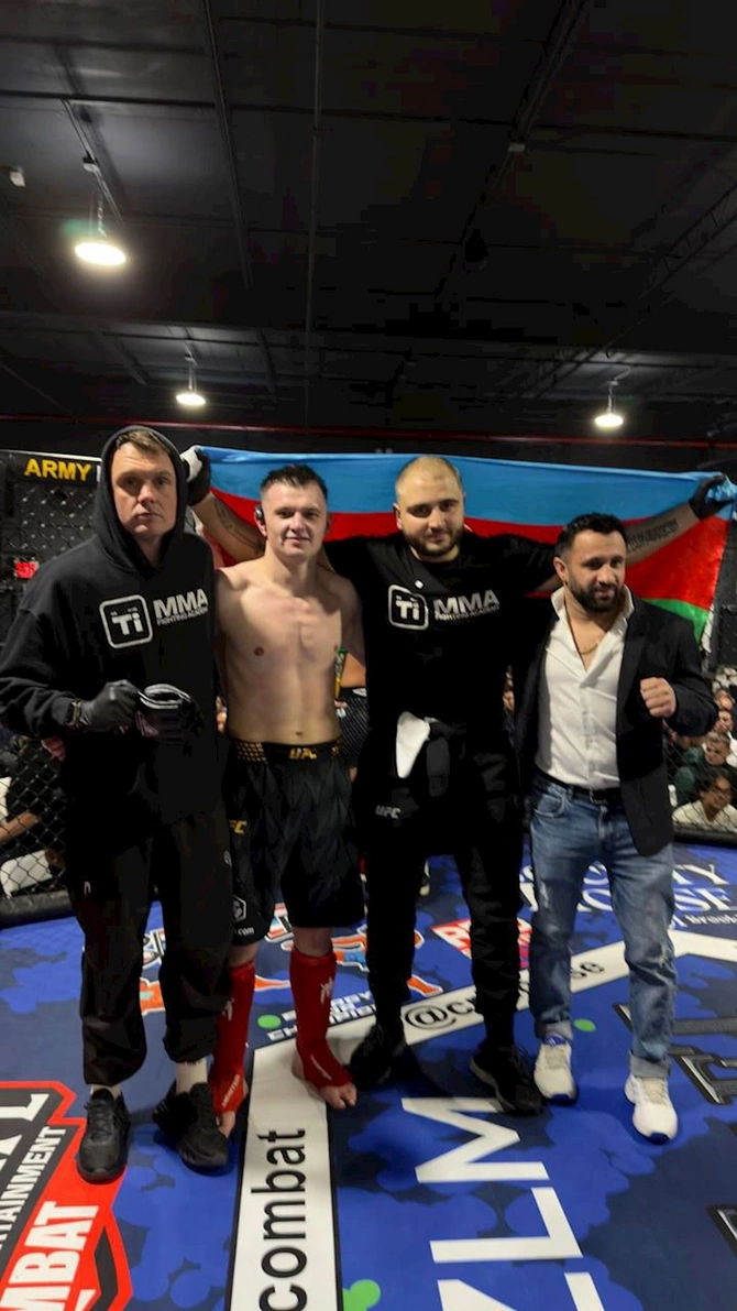 ABŞ-da azərbaycanlılar arasında ilk MMA döyüş turnirinə start verildi — FOTOLAR