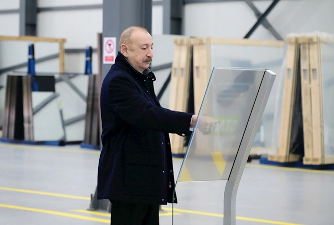 Prezident Sumqayıtda açılışda iştirak etdi — FOTOLAR