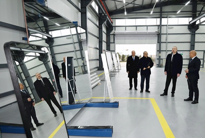Prezident Sumqayıtda açılışda iştirak etdi — FOTOLAR