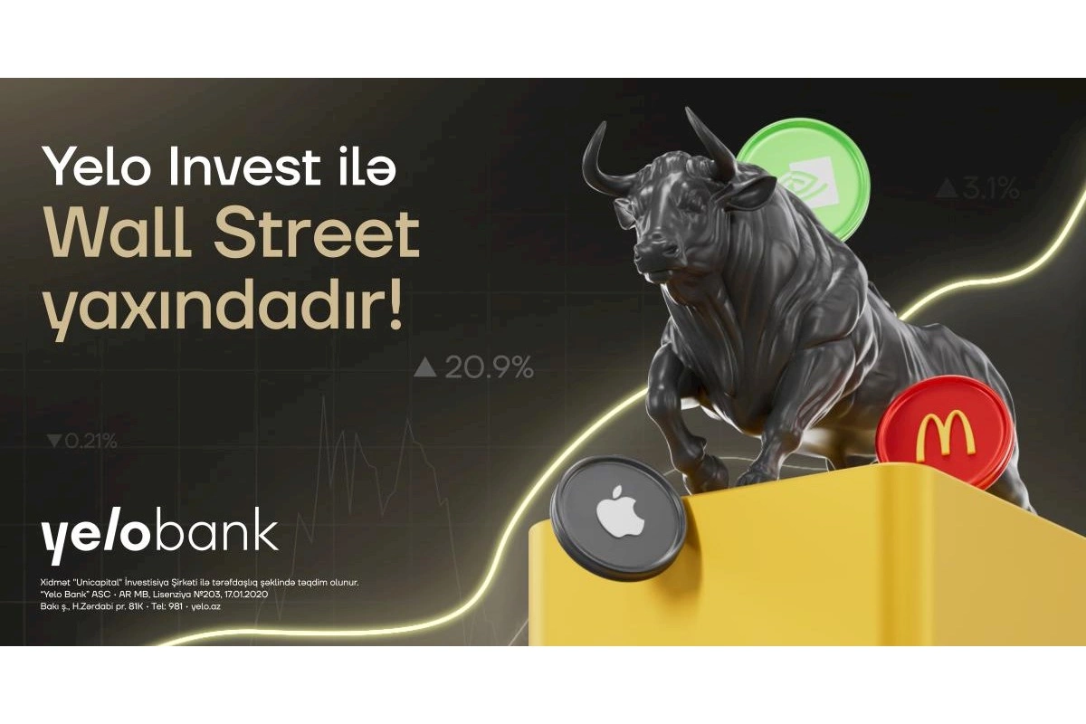 Yelo Invest ilə ABŞ birjalarına rahat çıxış əldə et!