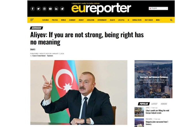Prezidentin yerli telekanallara müsahibəsi beynəlxalq mediada geniş işıqlandırılıb