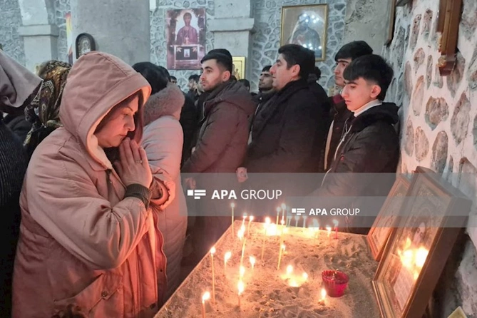 Qəbələnin Nic qəsəbəsində Milad bayramı qeyd olunub — FOTOLAR