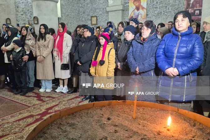 Qəbələnin Nic qəsəbəsində Milad bayramı qeyd olunub — FOTOLAR