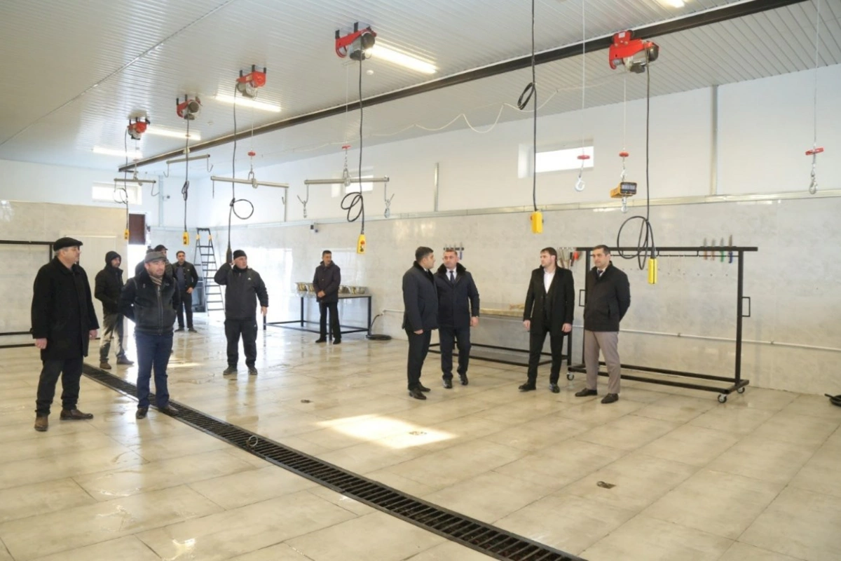 Hacıqabulda müasir ət kəsim məntəqəsinin açılışı oldu — FOTOLAR