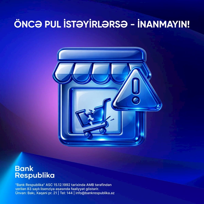 “Bank Respublika”dan Beynəlxalq Təhlükəsiz İnternet Günündə müştərilərə tövsiyələr — FOTOLAR “Bank Respublika”dan Beynəlxalq Təhlükəsiz İnternet Günündə müştərilərə tövsiyələr — FOTOLAR