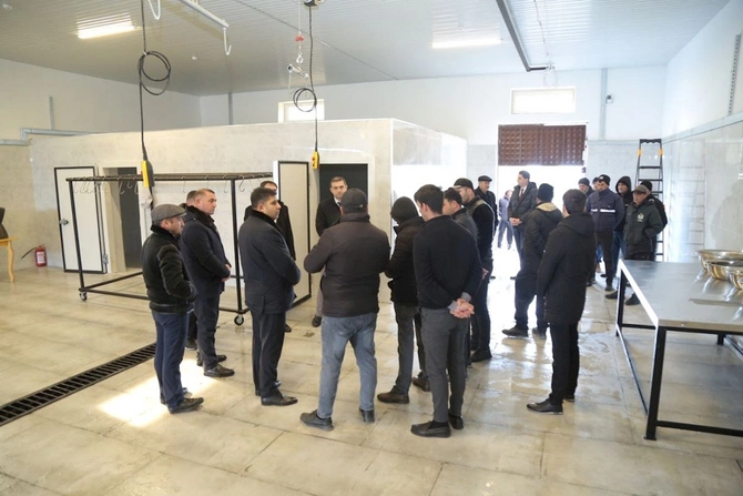 Hacıqabulda müasir ət kəsim məntəqəsinin açılışı oldu — FOTOLAR