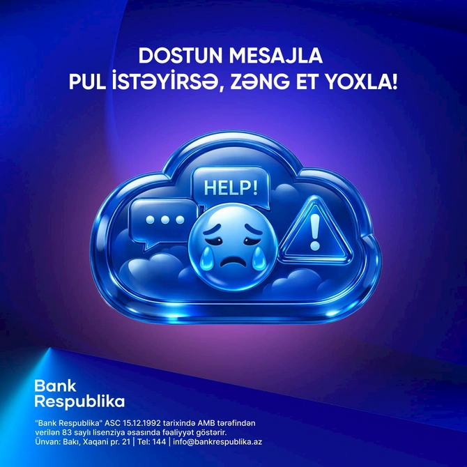 “Bank Respublika”dan Beynəlxalq Təhlükəsiz İnternet Günündə müştərilərə tövsiyələr — FOTOLAR “Bank Respublika”dan Beynəlxalq Təhlükəsiz İnternet Günündə müştərilərə tövsiyələr — FOTOLAR
