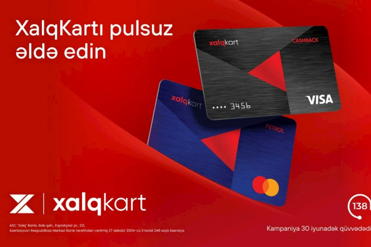 XalqKart-ı indi pulsuz əldə edin