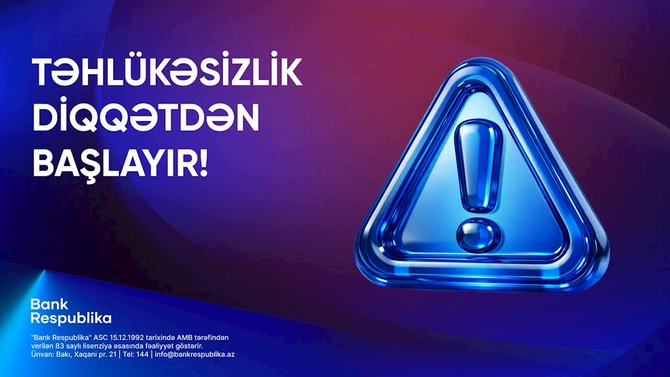 “Bank Respublika”dan Beynəlxalq Təhlükəsiz İnternet Günündə müştərilərə tövsiyələr — FOTOLAR “Bank Respublika”dan Beynəlxalq Təhlükəsiz İnternet Günündə müştərilərə tövsiyələr — FOTOLAR
