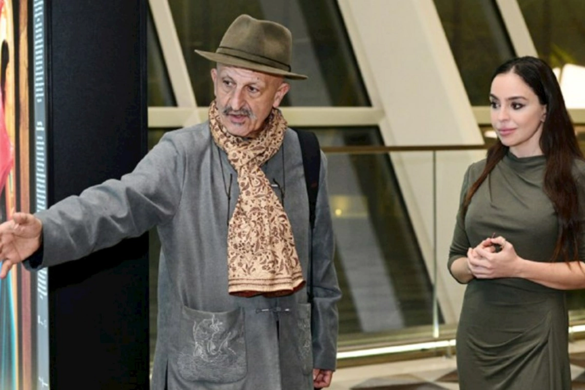 Leyla Əliyeva “Yüksələn işıq” sərgisində — FOTO
