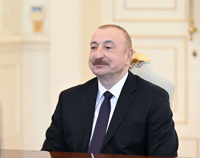 Prezident Ərəb Parlamentinin prezidentini qəbul etdi — FOTOLAR