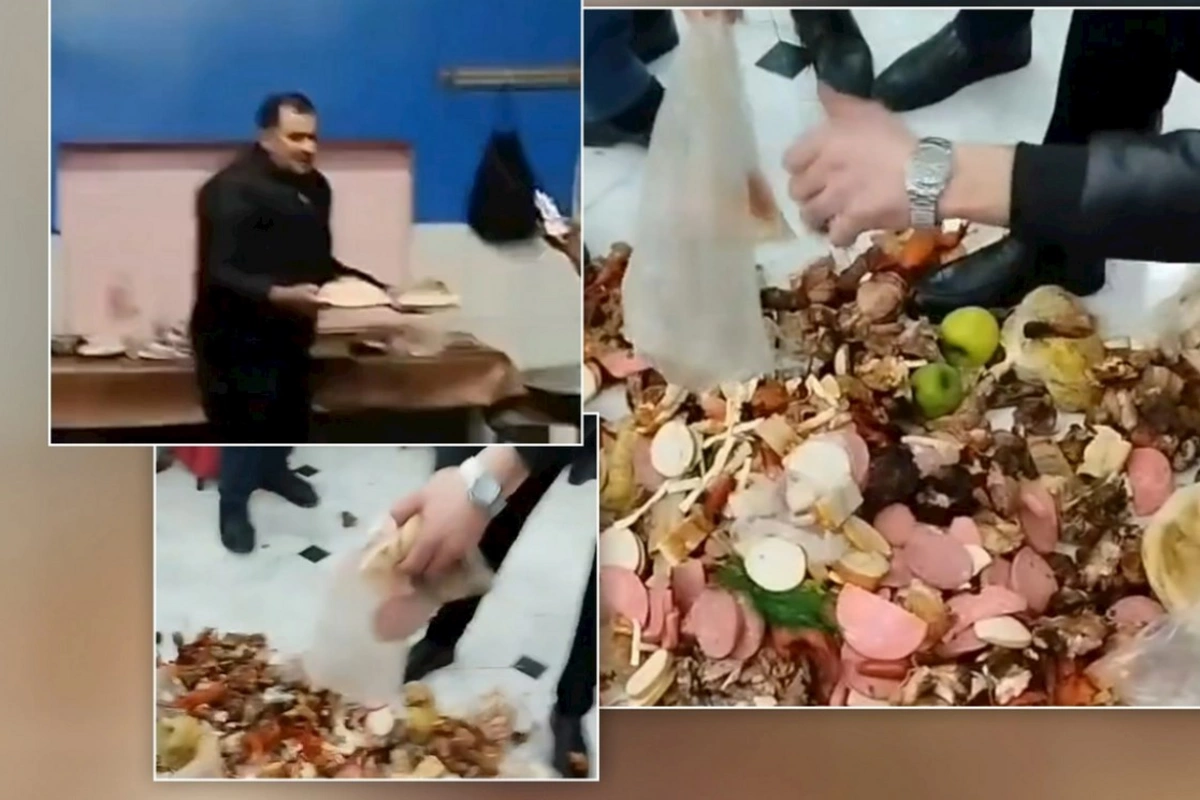 Sabirabadda toy məclisində qalmaqal: Kabablar mətbəxdə gizlədilib — VİDEO