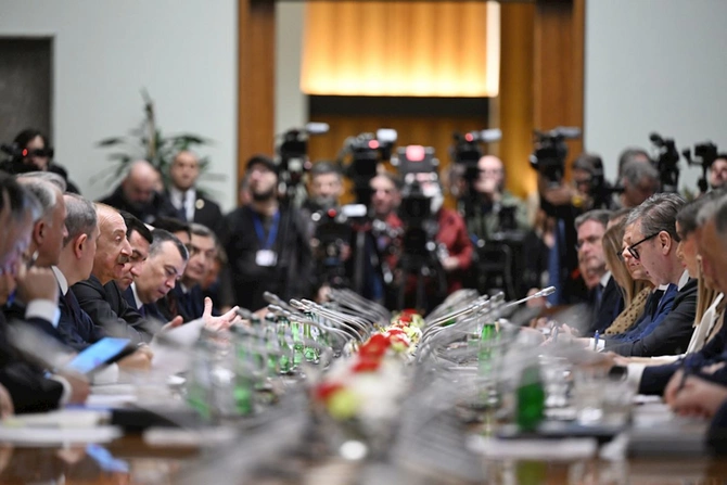 Azərbaycan və Serbiya arasında Strateji Tərəfdaşlıq Şurasının 1-ci iclası keçirilir — FOTOLAR Azərbaycan və Serbiya arasında Strateji Tərəfdaşlıq Şurasının 1-ci iclası keçirilir — FOTOLAR