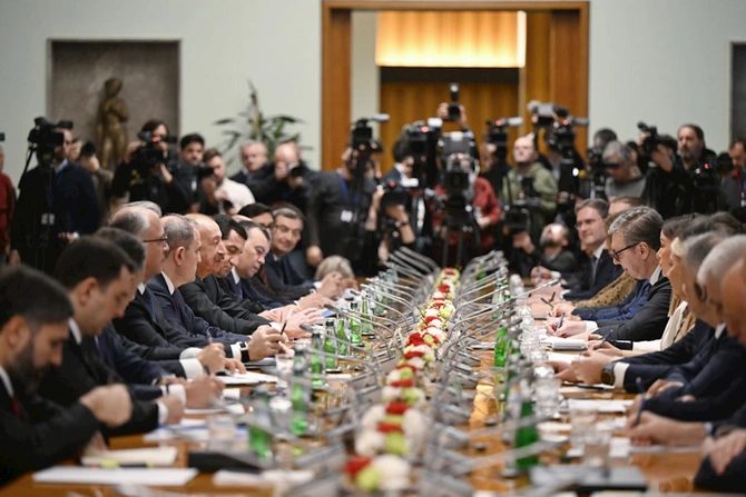 Azərbaycan və Serbiya arasında Strateji Tərəfdaşlıq Şurasının 1-ci iclası keçirilir — FOTOLAR Azərbaycan və Serbiya arasında Strateji Tərəfdaşlıq Şurasının 1-ci iclası keçirilir — FOTOLAR