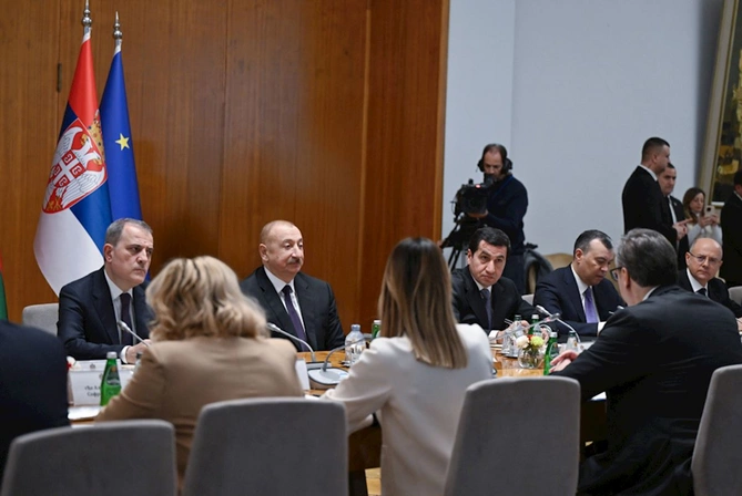 Azərbaycan və Serbiya arasında Strateji Tərəfdaşlıq Şurasının 1-ci iclası keçirilir — FOTOLAR Azərbaycan və Serbiya arasında Strateji Tərəfdaşlıq Şurasının 1-ci iclası keçirilir — FOTOLAR