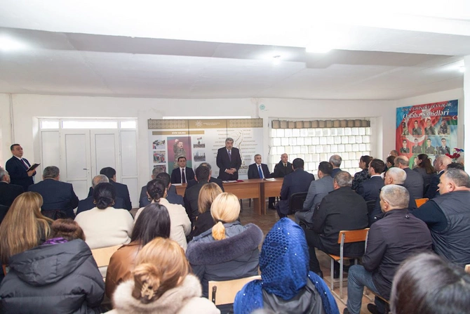 Rüstəm Xəlilov Marışlı kəndində səyyar görüş keçirdi — FOTOLAR