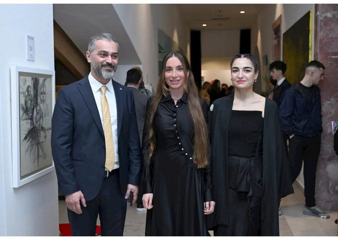 Leyla və Arzu Əliyevalar MAMA Ana təbiət beynəlxalq incəsənət sərgisində — FOTOLAR