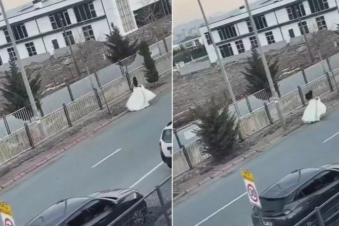 Bəylə dalaşan gəlin toydan qaçdı — FOTO Bəylə dalaşan gəlin toydan qaçdı — FOTO