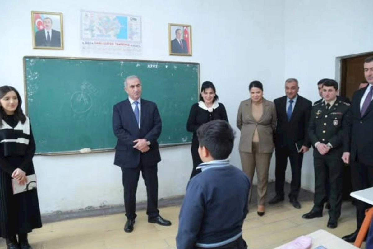 Sevindik Hətəmov Kolanı məktəbində olub — FOTOLAR