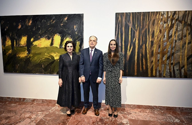 Leyla Əliyeva Albaniya Prezidenti ilə görüşdü — FOTOLAR
