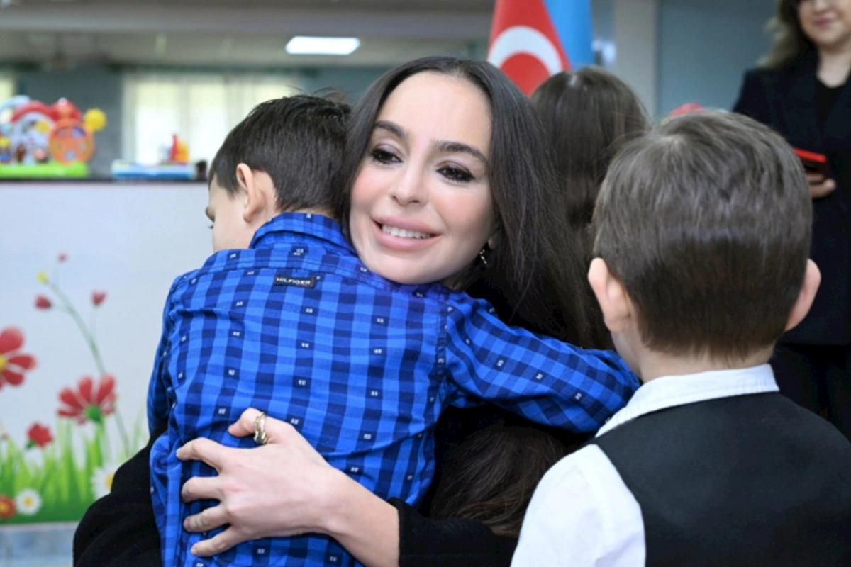 Leyla Əliyeva Tiranada uşaq evində — FOTOLAR