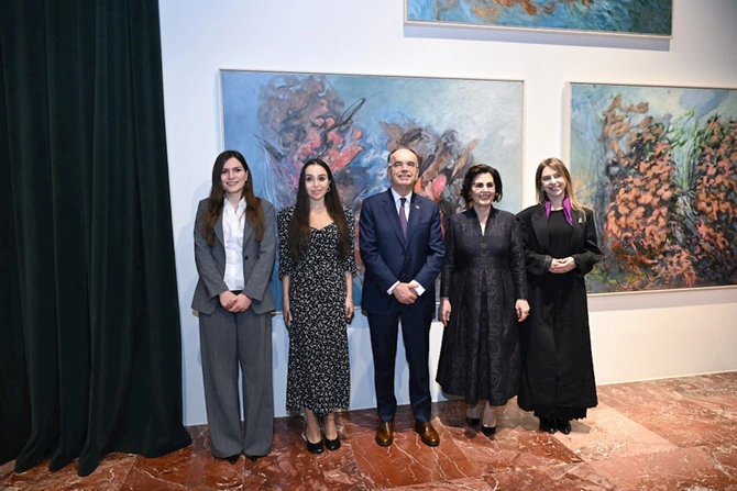 Leyla Əliyeva Albaniya Prezidenti ilə görüşdü — FOTOLAR