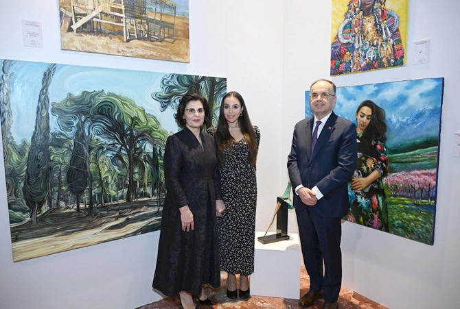 Leyla Əliyeva Albaniya Prezidenti ilə görüşdü — FOTOLAR