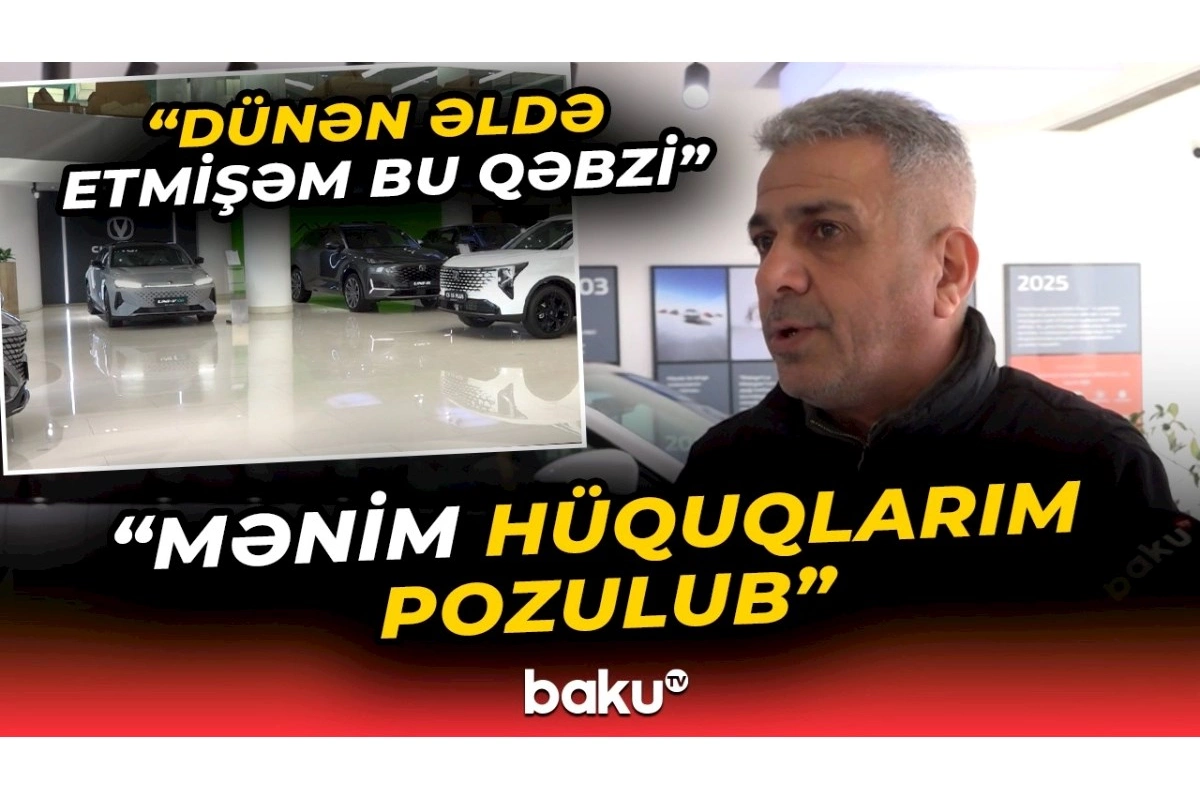 Avtomobili geri qaytardı, 6400 manat borc yazıldı — VİDEO