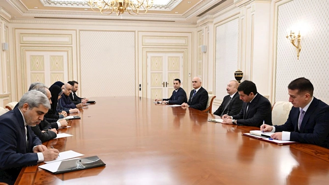 Prezident iranlı naziri qəbul etdi — FOTOLAR