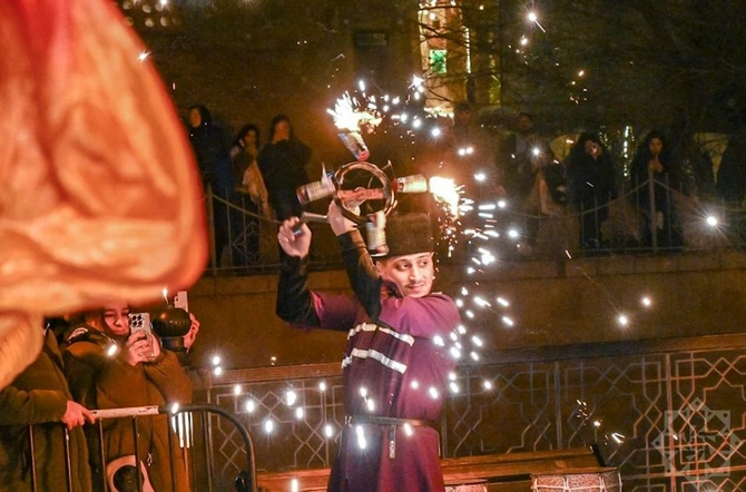 Bakıda çərşənbə tonqalı — FOTOLAR