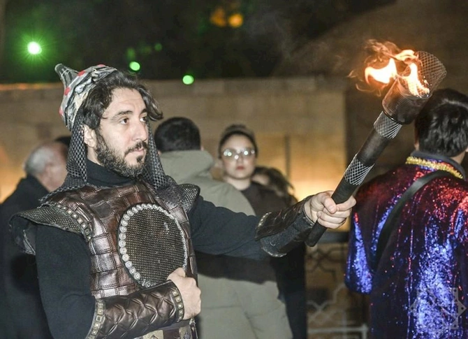 Bakıda çərşənbə tonqalı — FOTOLAR