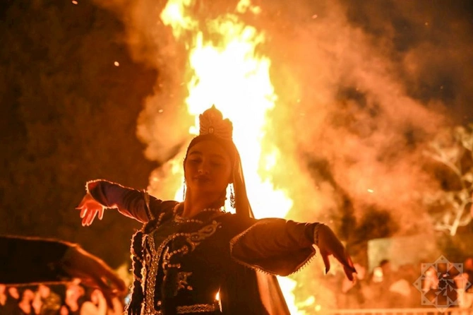 Bakıda çərşənbə tonqalı — FOTOLAR