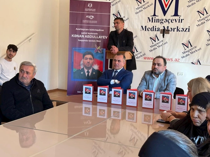 ASGA şəhid Kənan Abdullayev haqqında tanıtım filmini təqdim etdi — FOTOLAR ASGA şəhid Kənan Abdullayev haqqında tanıtım filmini təqdim etdi — FOTOLAR