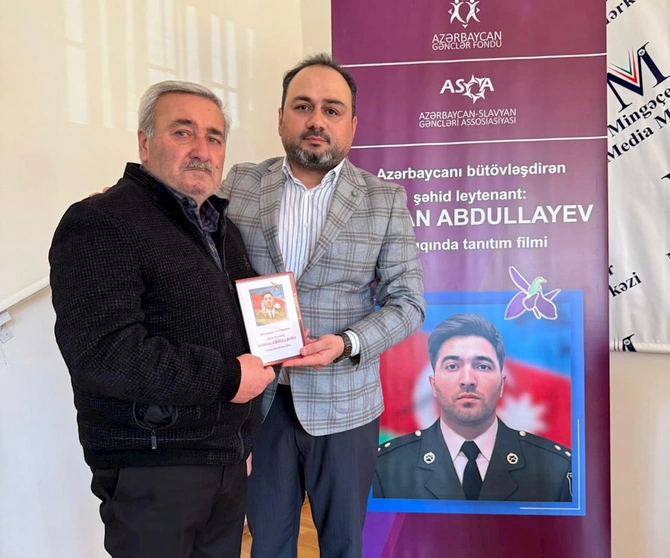ASGA şəhid Kənan Abdullayev haqqında tanıtım filmini təqdim etdi — FOTOLAR ASGA şəhid Kənan Abdullayev haqqında tanıtım filmini təqdim etdi — FOTOLAR